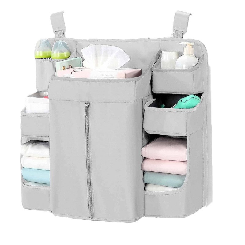 Viseča torba za shranjevanje plenic za otroško posteljo
